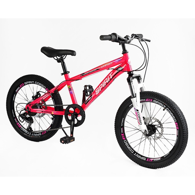 Велосипед 20 ST Corso «SPIRIT» ST-20701 сталь 12", (к-т SHIMANO) рожевий фото westvelo.com