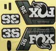Наклейки на вилку. FOX "прінт 25" фото westvelo.com