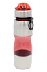 Фляга 750 ml алюміній-пластик прозора, червона фото westvelo.com