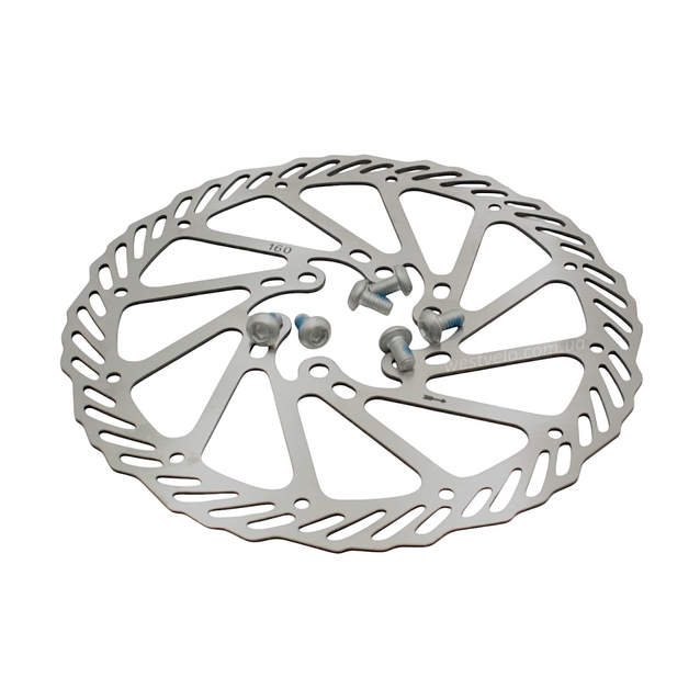 Гальмівний диск (ротор) Ø160мм під болти (+ болти) (тип 2) фото westvelo.com