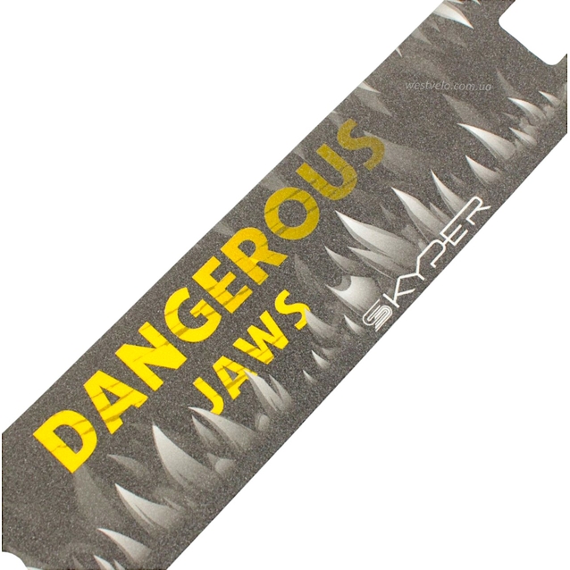 Наклейки трюкового самоката Skyper (JS-001) 50х9,5 жовті фото westvelo.com