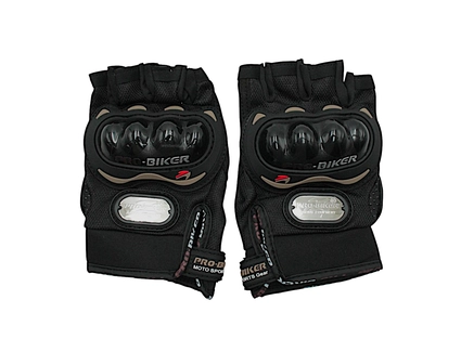 Мото рукавиці (L) "PRO BIKER" (MCS‑04) чорні (з відкритими пальцями )
