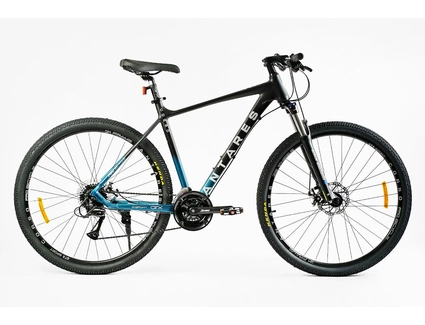 Велосипед 29 AL Corso «ANTARES» AR-29940 алюміній 21", (к-т SHIMANO) чорно-блакитний
