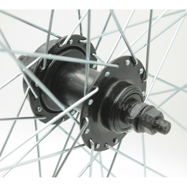 Колесо 28-29 перед, обід 2-ний чорний дисковий, втулка Xijieer, диск 6 болтів фото westvelo.com