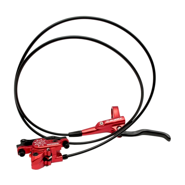 Гідравлічні гальма BLOOKE BL-M620 червоні (L-80mm 160/140)(L140mm 180/160) фото westvelo.com