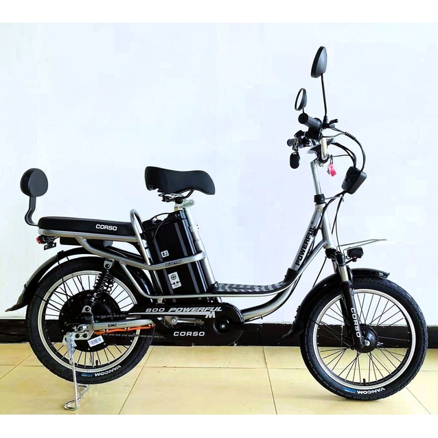 Електровелосипед 20 AL Corso «POWERFULL»  FW-73214, алюміній, двигун 800W, акумулятор 60V21Ah літієвий, срібний фото westvelo.com