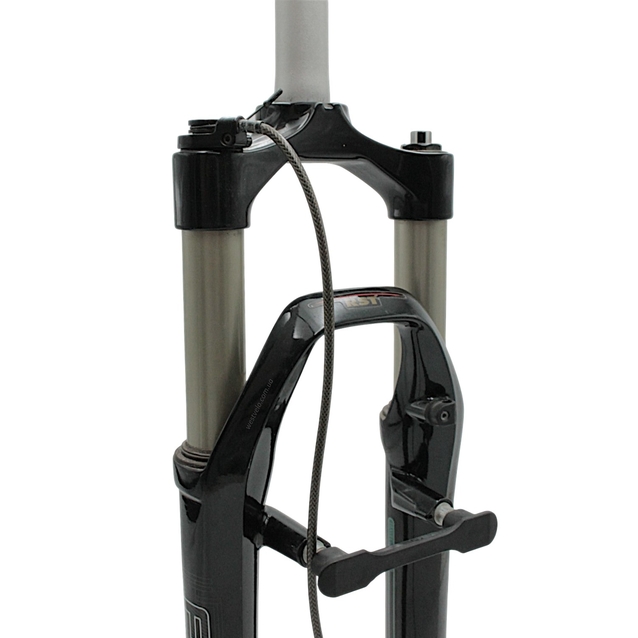 Вилка 26 аморт. безрізьб. (RST FIRST AIR RL) диск/v-brake lockout, Ø28.6мм хід-100мм шток 260мм чорний фото westvelo.com