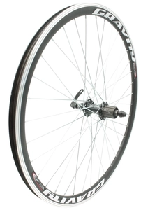 Колесо 26 зад, обід 2-ний чорний, втулка Joy Tech, касета 7S, ексцентрик (Gravity)