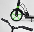 Самокат дитячий 2-х колісний, PU Best Scooter 62798 чорно-салатовий, колеса Ø230-180mm, 1 амортизатор фото westvelo.com