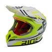 Шолом, закритий крос/ендуро (М) АТV Forsage Rider  030 біло-жовтий глянець з дашком + окуляри фото westvelo.com