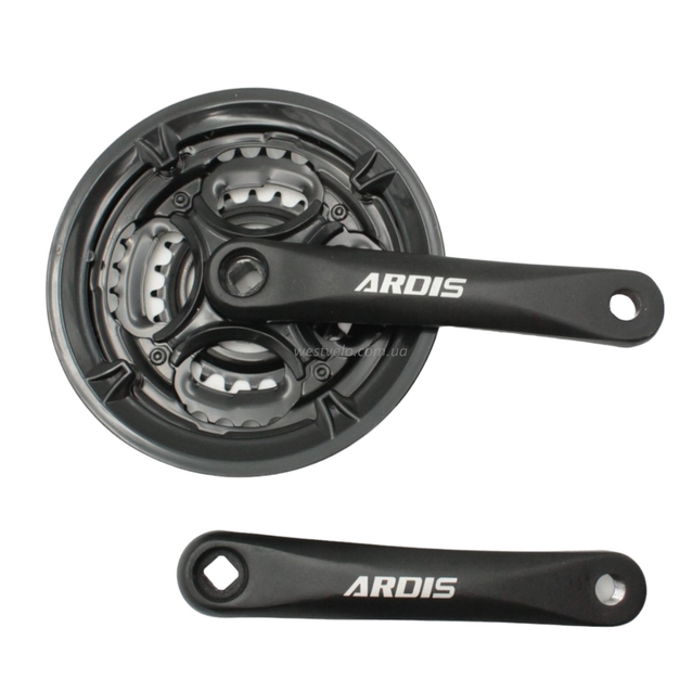 Система шатунів мтв мала ARDIS AL. чорна (24/34/42Т) L-170мм. фото westvelo.com