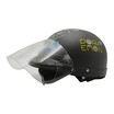 Мото шолом дитячий, відкритий Mototech Doraemon, чорний матовий з козирком + окуляри фото westvelo.com
