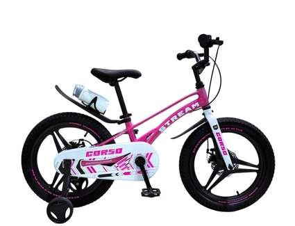 Дитячий велосипед 18 MG Corso «STREAM» SM-18746, магнієва рама, рожевий