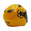 Мото шолом, відкритий (M 57-58) "DAVID" D017, Willys Star, жовтий глянцевий фото westvelo.com