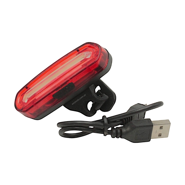 Мигалка на usb зарядку зад №096 AQY-096 червоне, з акумулятором фото westvelo.com
