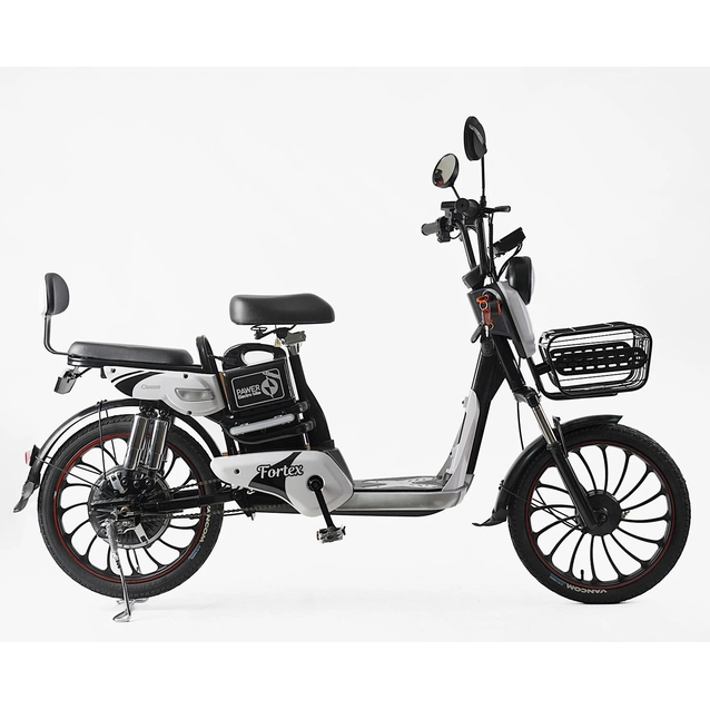 Електровелосипед 20 ST Corso «FORTEX» FR-9523-4 сталь, 500W, акум 48V20AH, білий фото westvelo.com