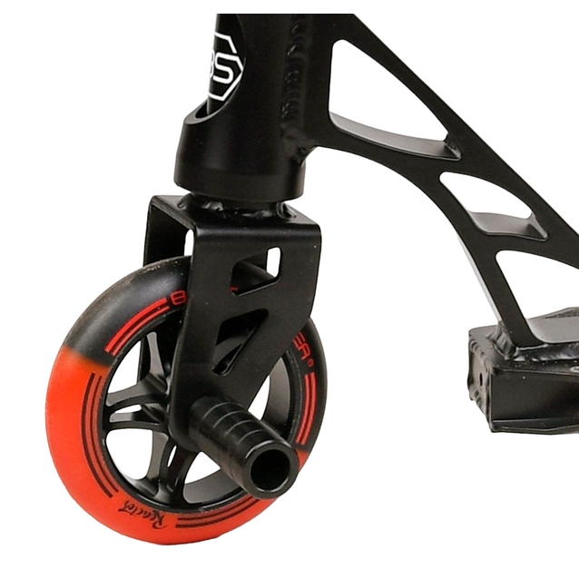 Самокат трюковий Best Scooter «REACTOR» RC-33325 червоно-чорний, HIC-система, пеги, AL диск та дека, колеса PU Ø110mm, ширина керма - 55 см фото westvelo.com