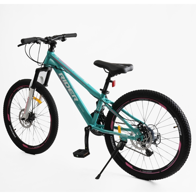 Велосипед 24 ST Corso «RIDER» RD-24019 сталь 11", (к-т LTWOO-A2) бірюзовий фото westvelo.com