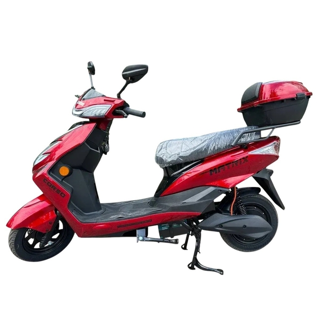 Електроскутер Corso «MATRIX» MT-720041 двигун 1200W, акумулятор 72V 25Ah графеновий, червоний, колеса 10" + 1 ящик. акум фото westvelo.com