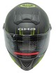 Мото шолом, закритий (L) (59-60см) GHB M61-Speedo інтеграл, чорно-салатовий матовий з відкідними окулярами фото westvelo.com