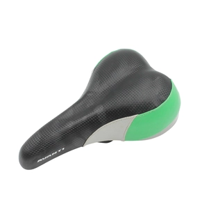 Сідло мтв AVANTI SDD-8503 (+ замок + демпфери)  (265х160мм) (чорно-зелено-сіре)