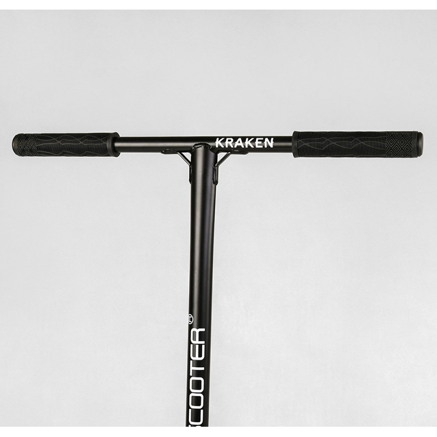 Самокат трюковий Best Scooter «KRAKEN» KR-82080 срібний, HIC-система, пеги, AL диск та дека, колеса PU Ø110mm, ширина керма - 58 см фото westvelo.com