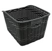 Кошик пластмасовий на багажник плетений чорний AFT-10 (410х320х240) фото westvelo.com