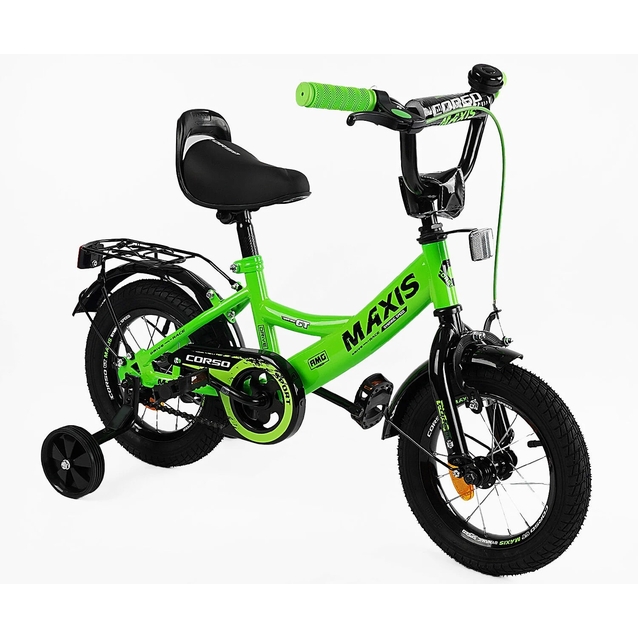 Дитячий велосипед 12 ST Corso «MAXIS» CL-12455 салатовий фото westvelo.com