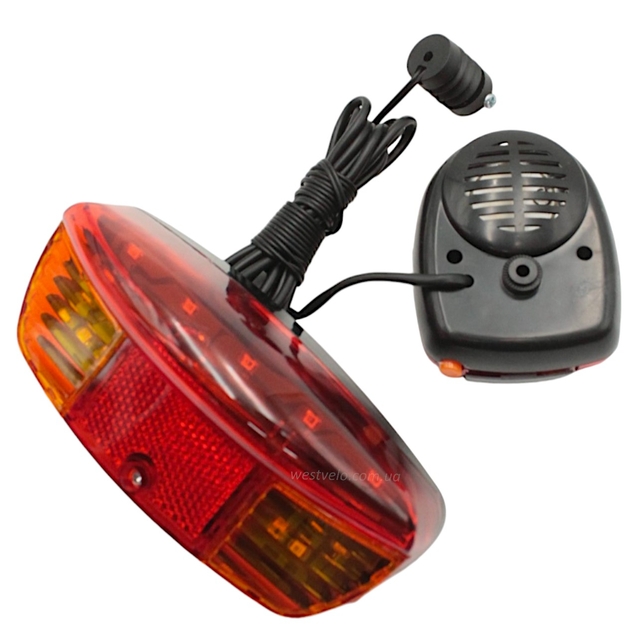 Поворот JY-208-3 + сигнал, на батарейках (8 functions) фото westvelo.com