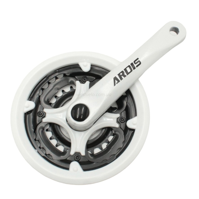 Система шатунів мтв мала ARDIS AL, біла (24/34/42Т) L-170мм. фото westvelo.com