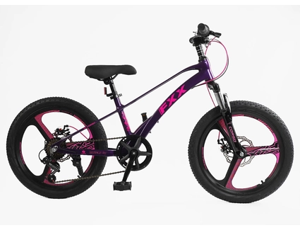 Велосипед 20 MG Corso «FXX» MG-20312 магній 11", (к-т SHIMANO) фіолетово-рожевий