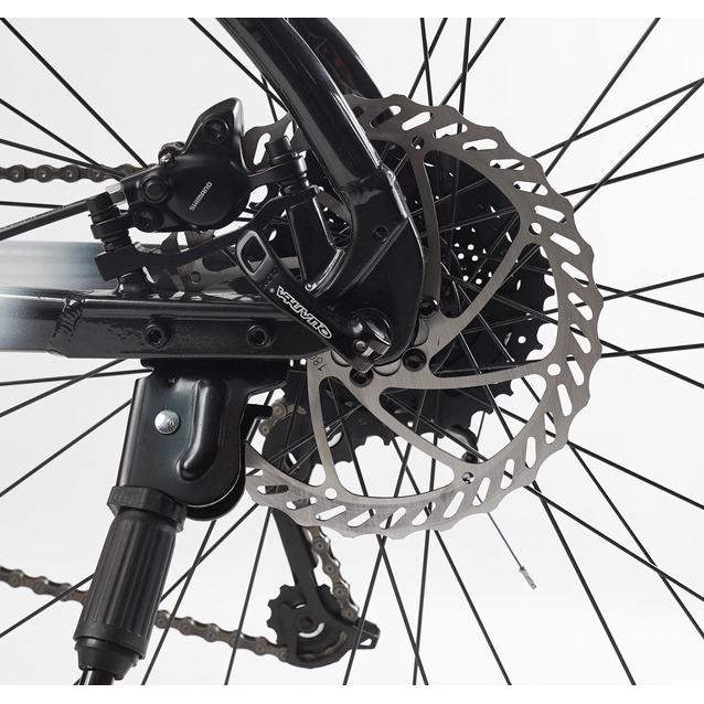 Велосипед 29 AL Corso «ENIGMA» NG-29305 алюміній 19", (к-т SHIMANO Alivio) вилка Santour гідравлічна, чорно-біло-помаранчевий фото westvelo.com