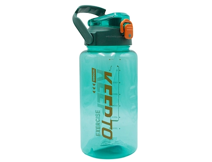 Фляга 1600 ml харч.пластик, KEEPTO EXERCISE, (для тренувань) з трубкою, бірюзова