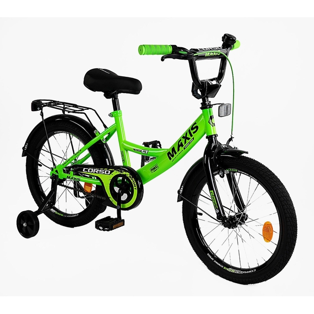 Дитячий велосипед 18 ST Corso «MAXIS» CL-18123 салатовий фото westvelo.com