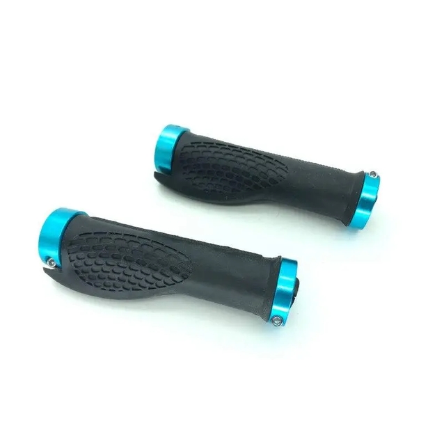 Гріпси ергономічні чорні з замком синім фото westvelo.com