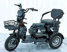 Трицикл Corso «LOGAN L» L-730117, двигун 1200W, акумулятор 72V 24Ah літій-марганець-залізно-фосфатний, чорний, колеса 10" фото westvelo.com