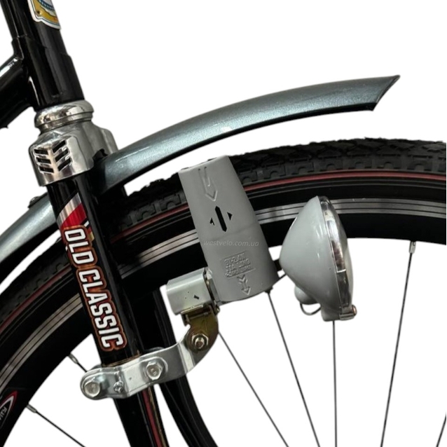 Фара 6V(вольт)2.4 W, JIA LING, динамо і кріплення фото westvelo.com