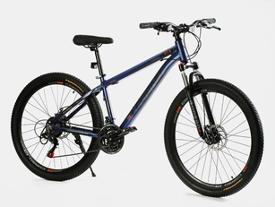Велосипед 27.5 AL Corso «LEGEND» LG-27506 алюміній 15,5", (к-т SHIMANO) синій
