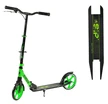 Самокат дитячий 2-х колісний, Skyper «SIRIUS» S-95019, Ø200mm, 1 амортизатор, ручне гальмо, салатово-чорний фото westvelo.com