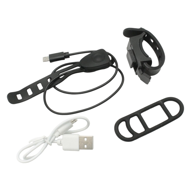Фара з сигнал + мигалка на usb зарядку XK-008-1 фото westvelo.com