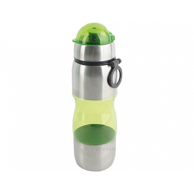 Фляга алюміній-пластик прозора, зелена фото westvelo.com