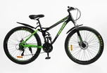 Велосипед 27.5 ST Corso «REND» RD-60280 сталь 15", (к-т SHIMANO) чорно-салатовий фото westvelo.com