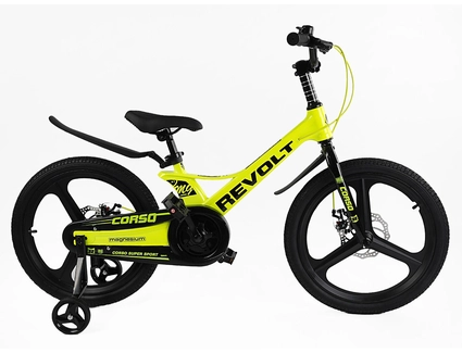 Дитячий велосипед 20 MG Corso «REVOLT» MG-20884 магнієва рама, жовтий