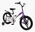 Дитячий велосипед 18 MG Corso «MONTI» MT-18521, магнієва рама, біло-фіолетовий фото westvelo.com