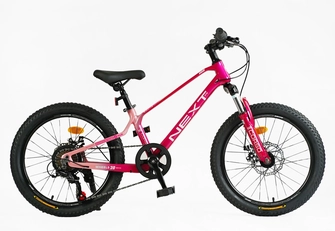 Велосипед 20 MG Corso «NEXT» NX-20203 магній 11.5", (к-т SHIMANO) , рожевий