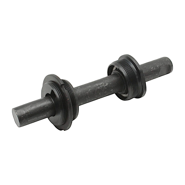 Каретка Україна Бубон (вал + чашки + віночки) L-143mm. (чорний вал) фото westvelo.com