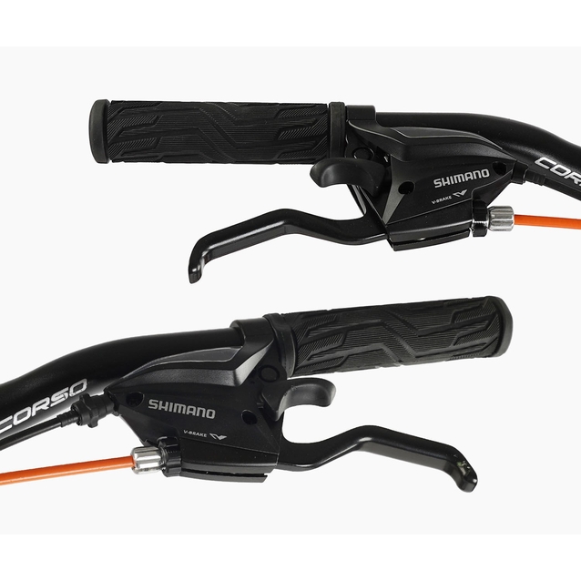 Велосипед 24 AL Corso «CONCEPT» CP-24931 алюміній 11", (к-т SHIMANO) сіро-червоний фото westvelo.com