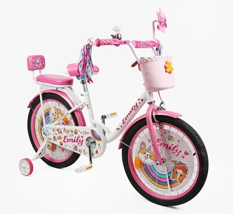 Дитячий велосипед 20 ST Corso «EMILY» ML-76599 біло-рожевий