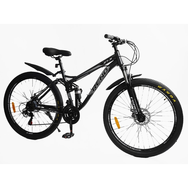 Велосипед 27.5 ST Corso «REND» RD-75590 сталь 15", (к-т SHIMANO) чорний фото westvelo.com