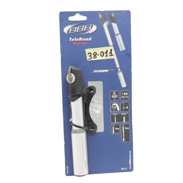 Насос вело BBB ВМР.45 "TeleRoad" телескопічний 18cm (AV/FV) фото westvelo.com